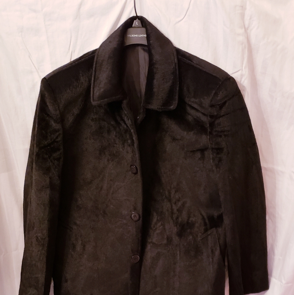 MD Black Knee length jacket